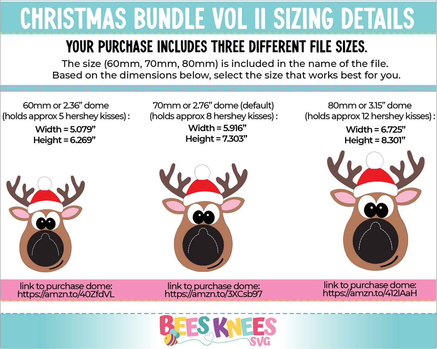 Christmas Bundle Vol 2 Dome Candy Holder SVG