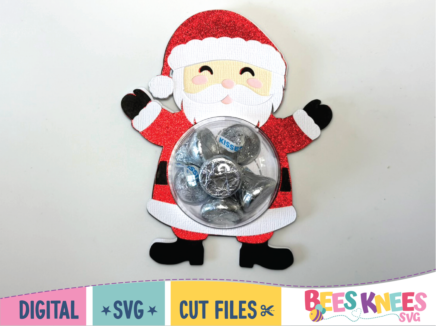 Santa Dome Candy Holder SVG File