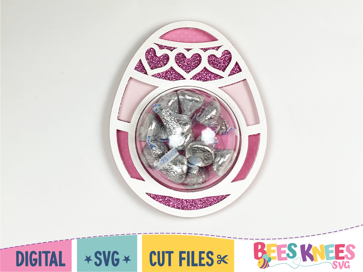 Easter Eggs Candy Holder SVG File