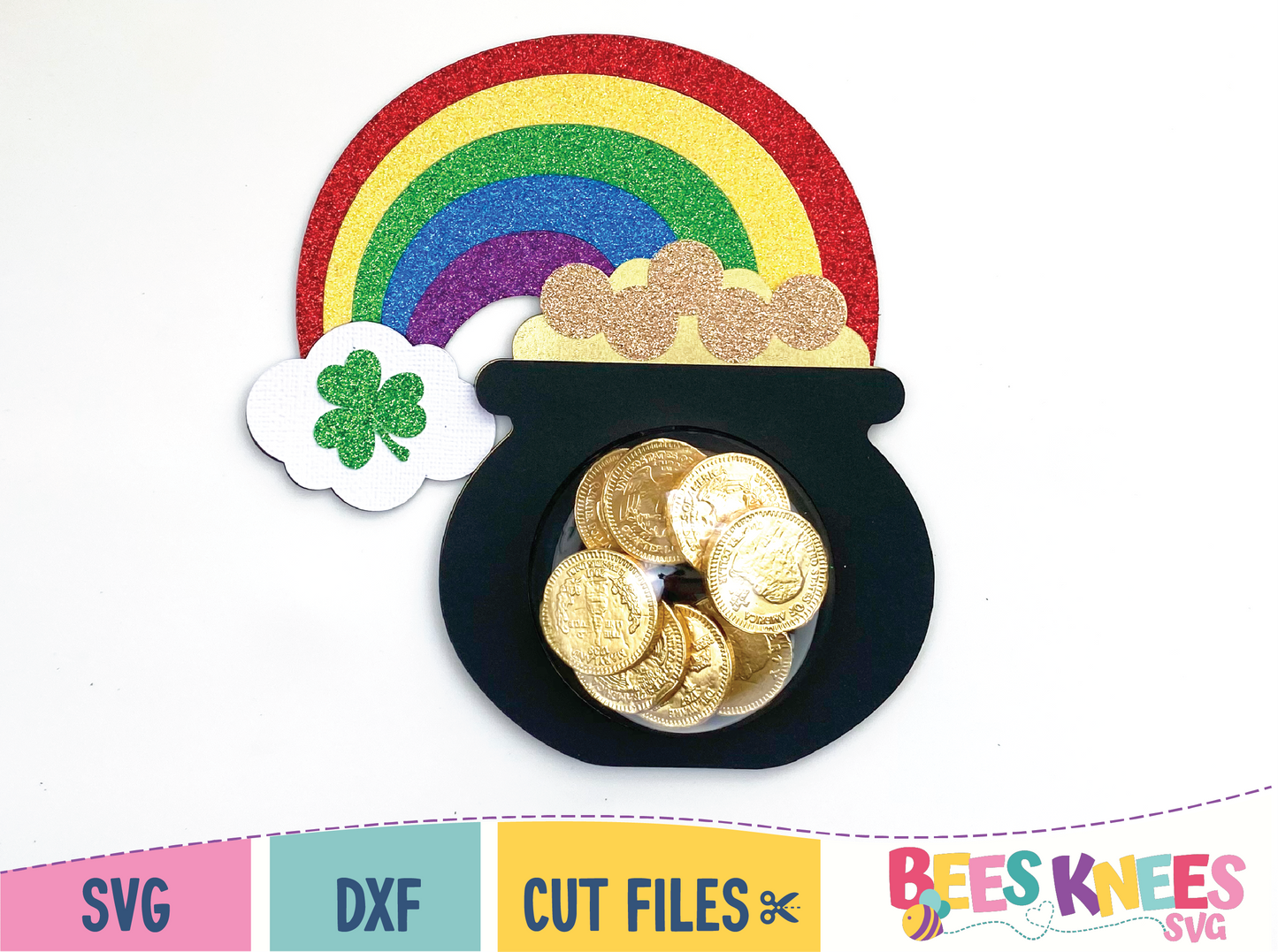 St. Patrick's Day Bundle Dome Candy Holder SVG Templates
