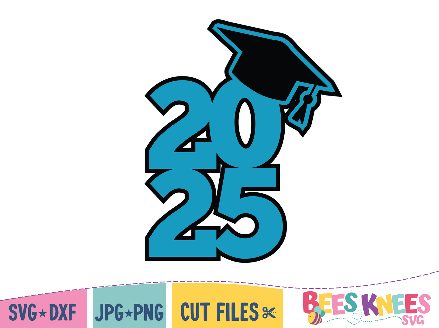 Graduation Class of 2025 Sign SVG Cut File Digital Download
