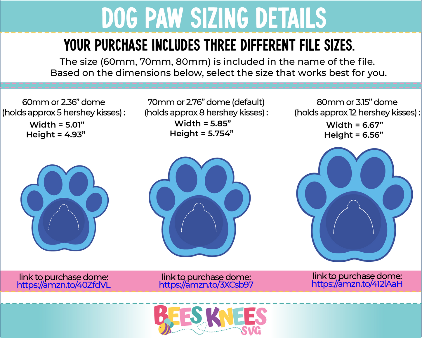 Dog Paw Candy Holder SVG File