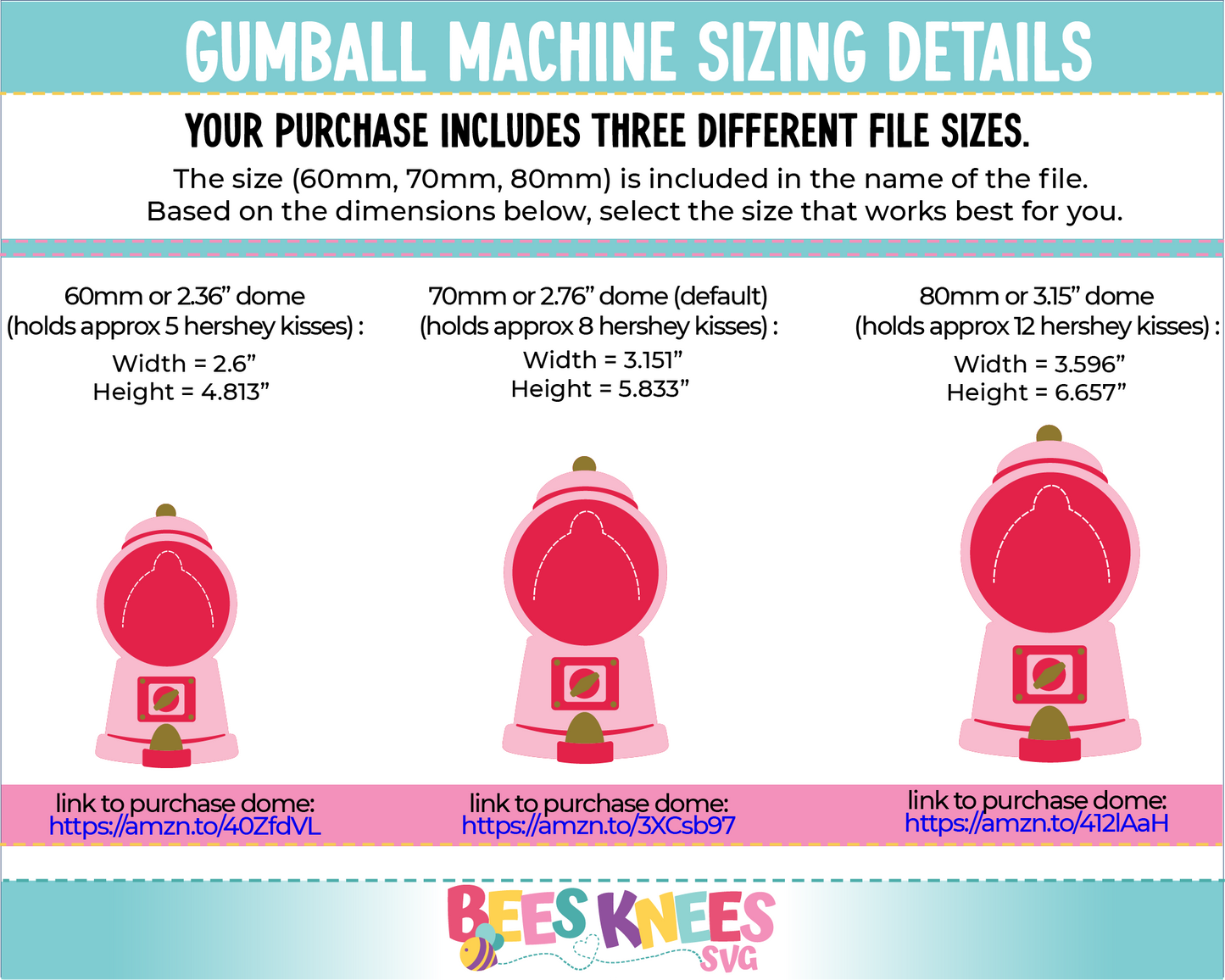 Gumball Machine Dome Candy Holder SVG File