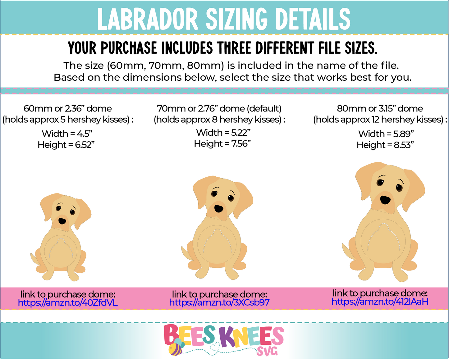 Labrador Retriever Dog Candy Holder SVG File