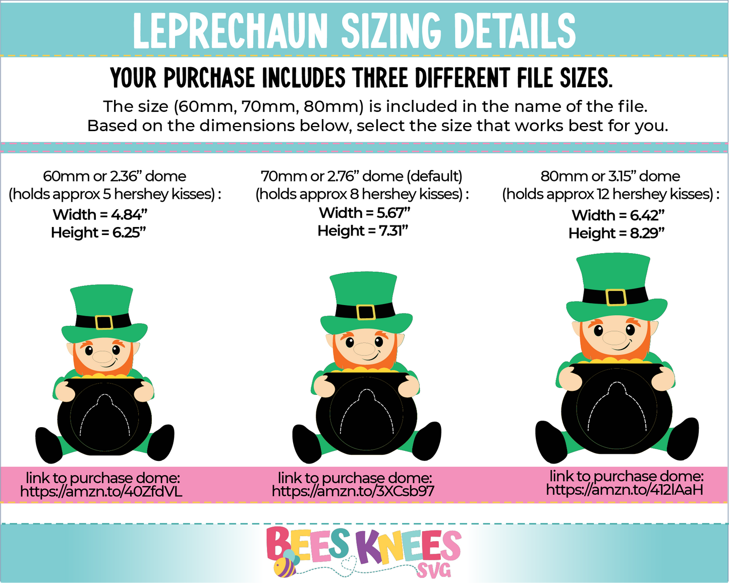 Leprechaun St. Patrick's Day Dome Candy Holder SVG File