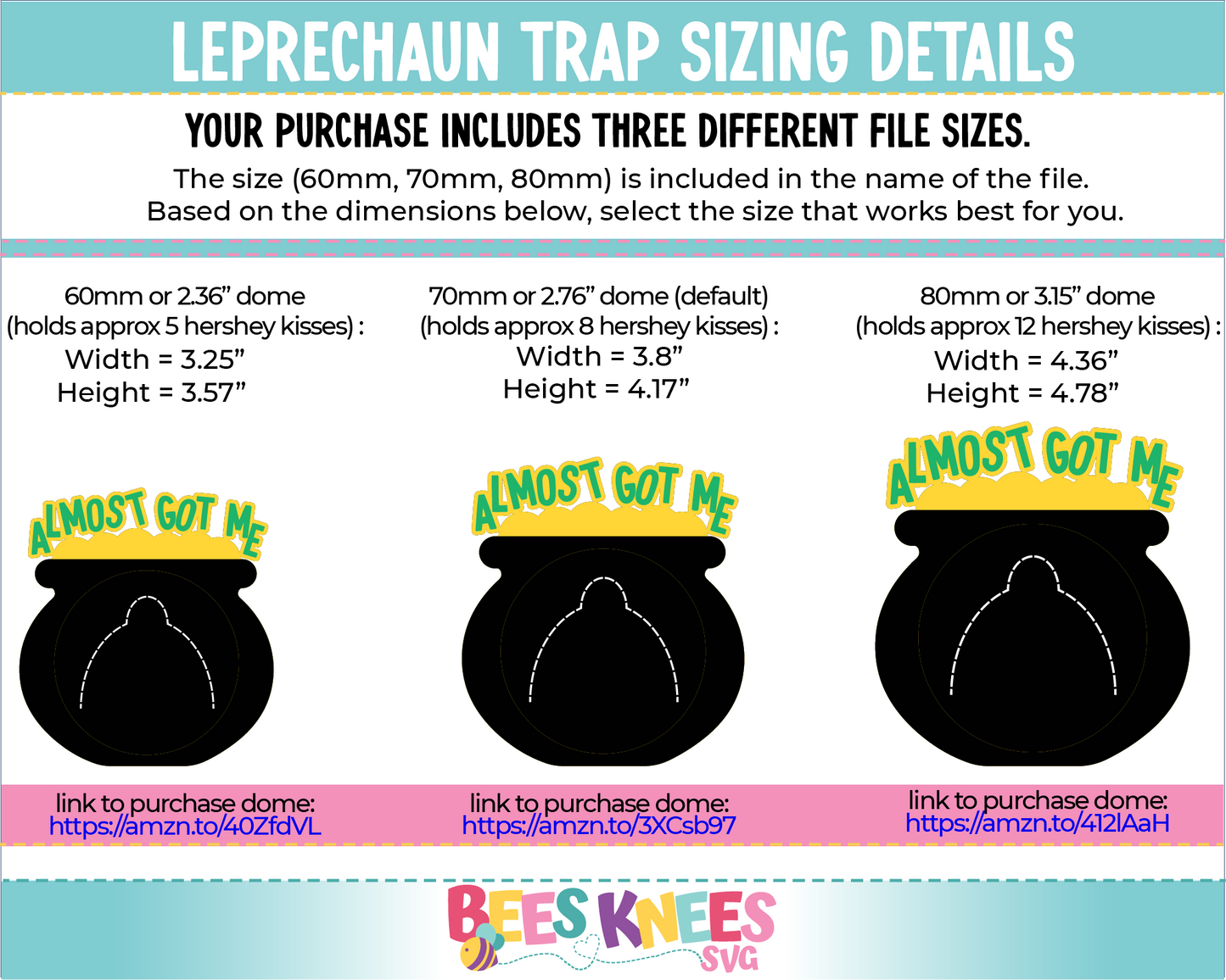 Leprechaun Trap Evidence St. Patrick's Day Dome Candy Holder SVG File