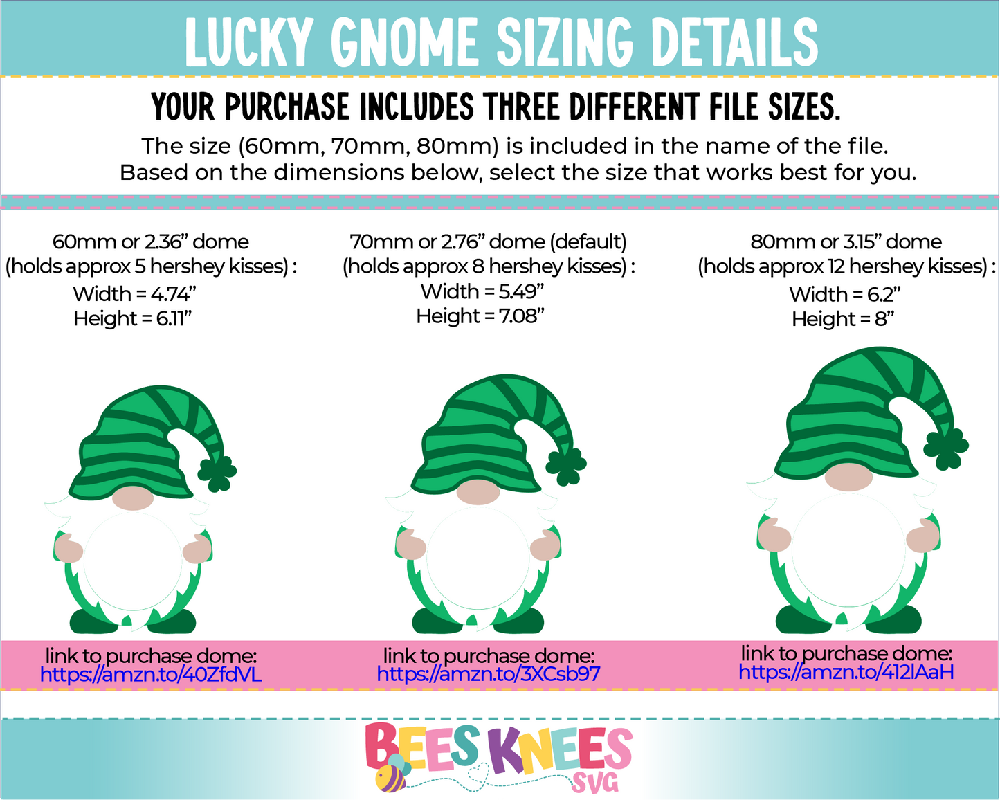 Lucky Gnome St. Patrick's Day Dome Candy Holder SVG File