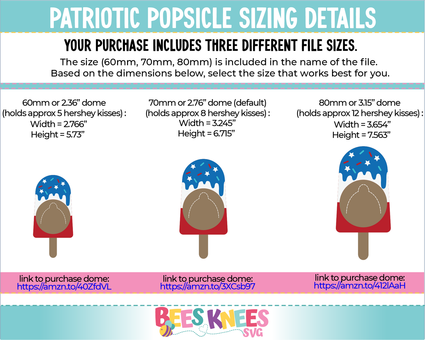 Patriotic Popsicle Candy Holder SVG File