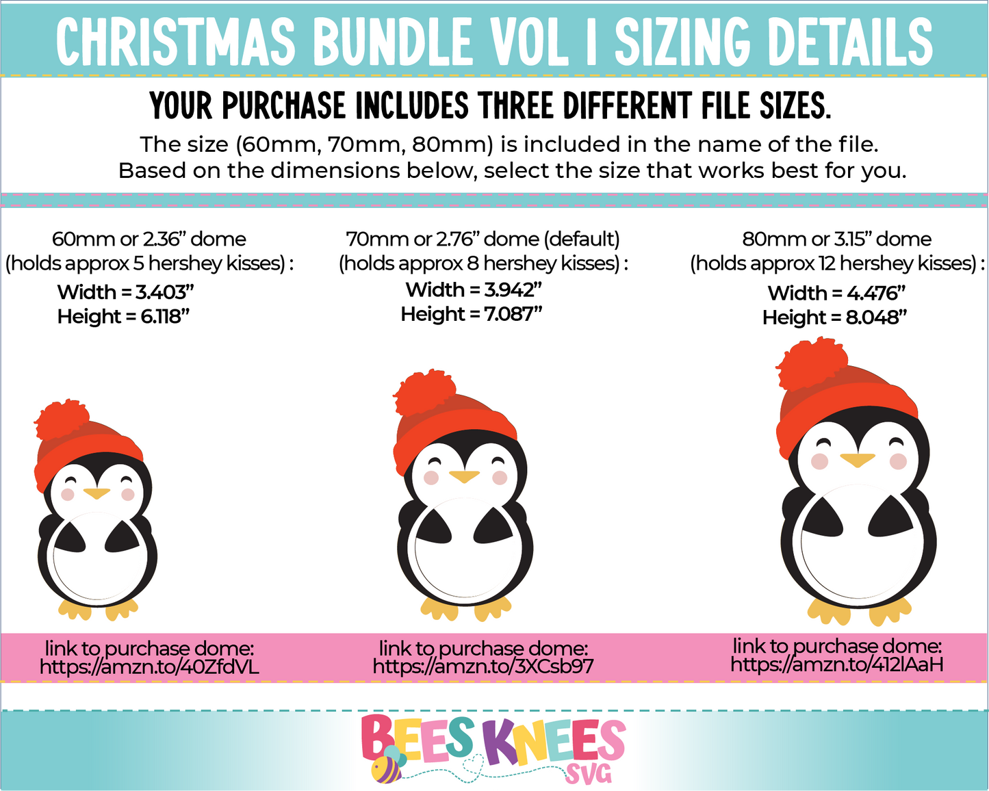 Christmas Bundle Vol 1 Dome Candy Holder SVG