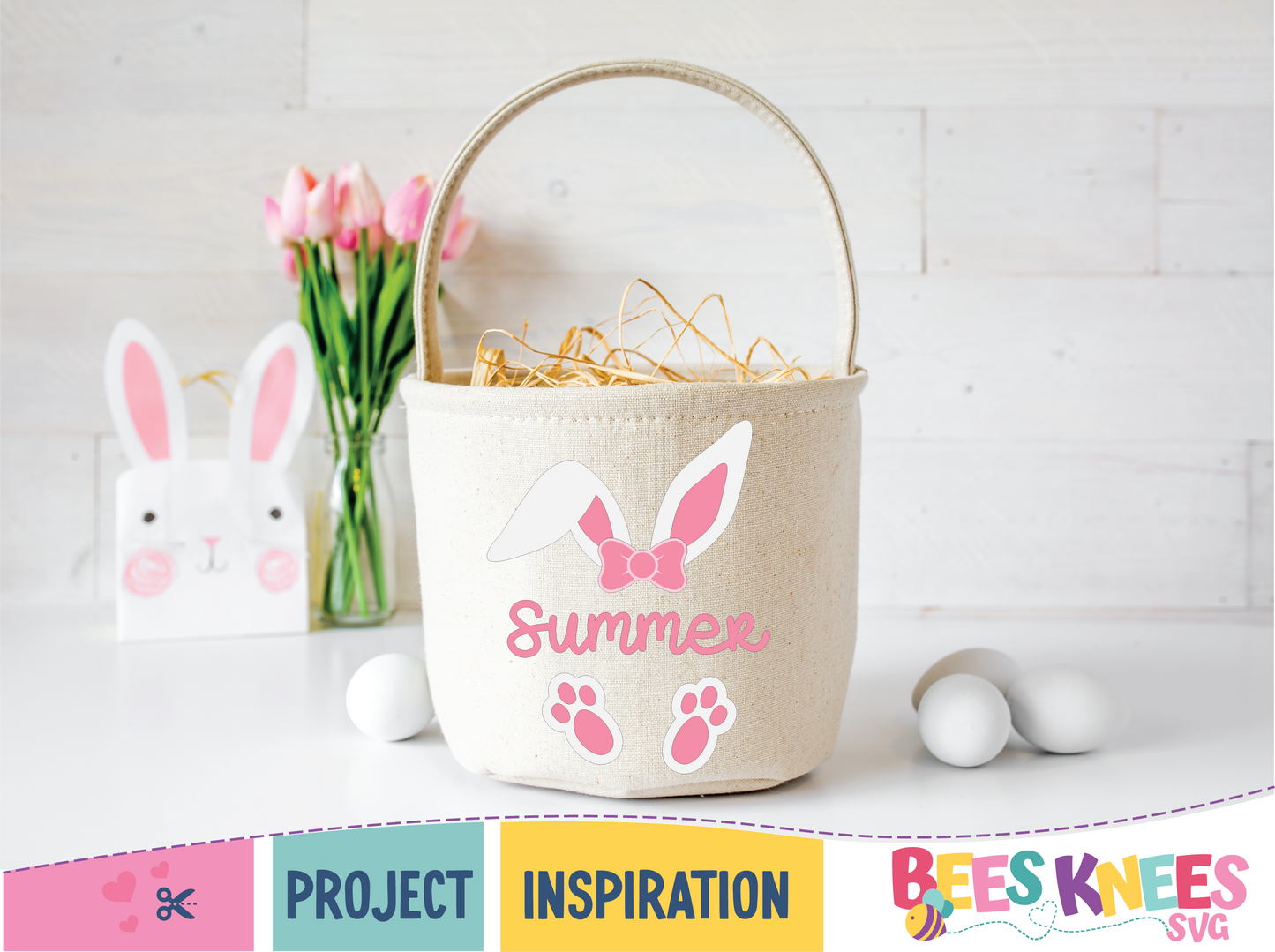 Personalized Bunny Ears and Feet SVG Cut File