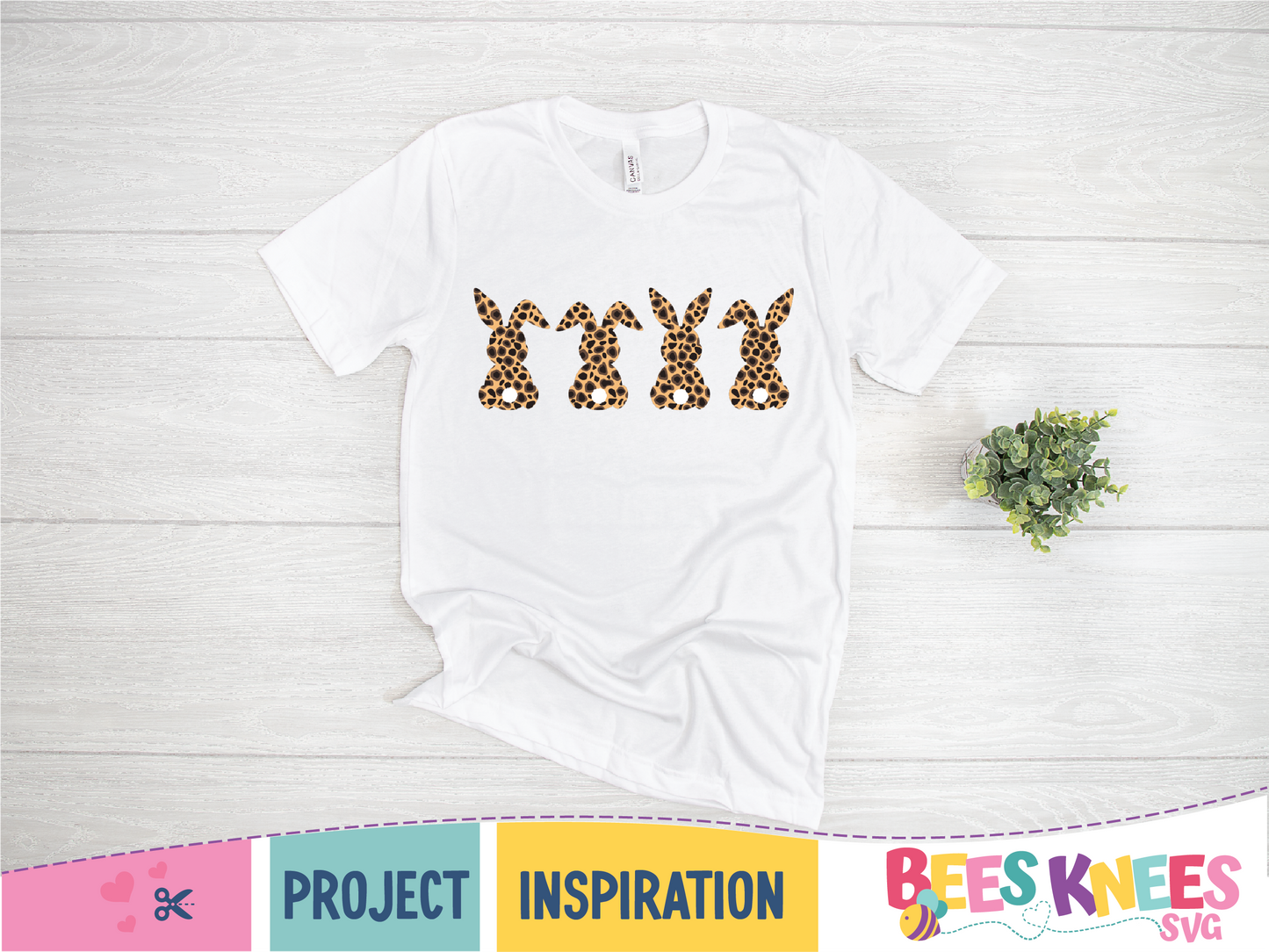 Cheetah Print Bunny Behinds SVG Cut File