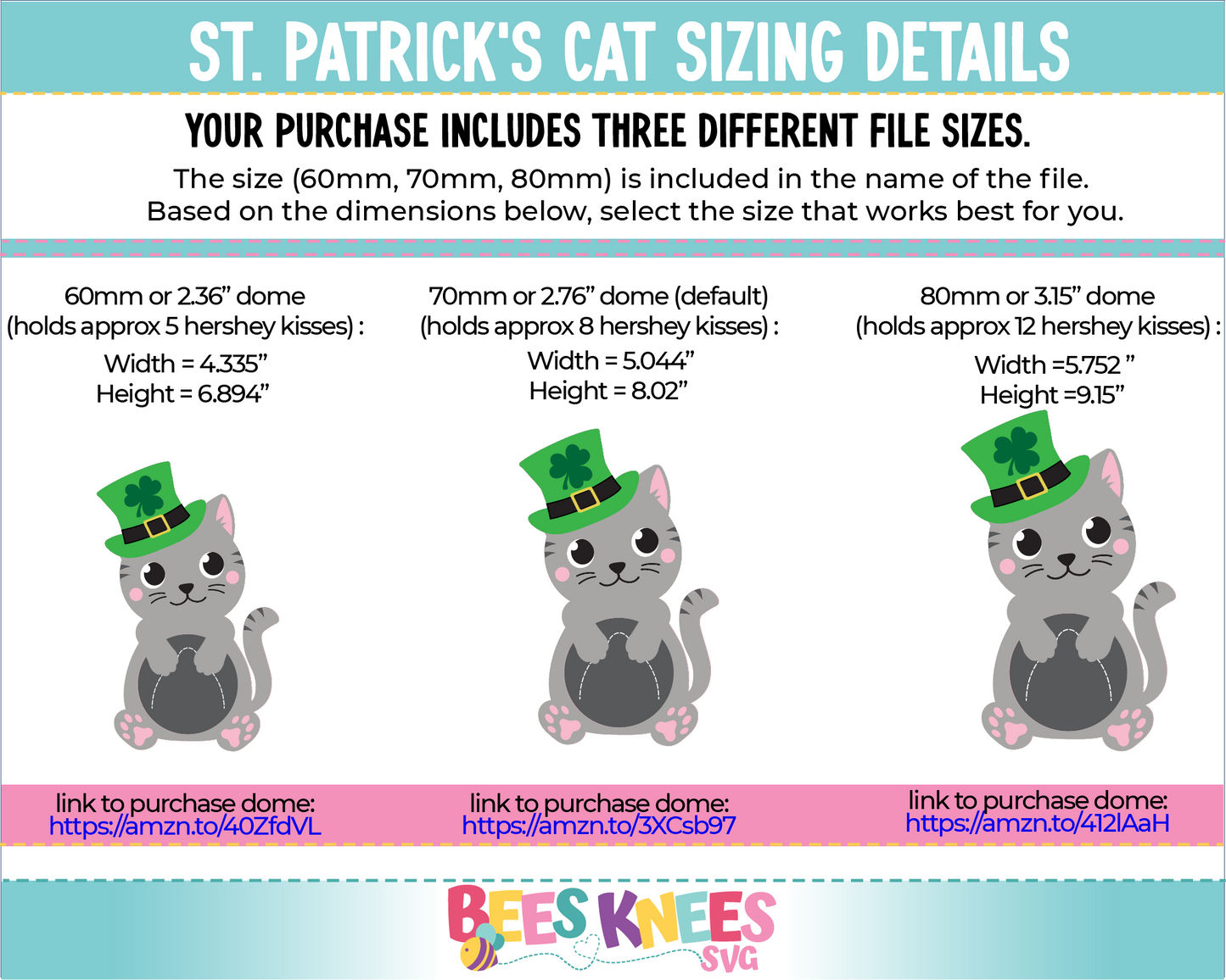 St. Patrick's Day Cat Candy Holder SVG File