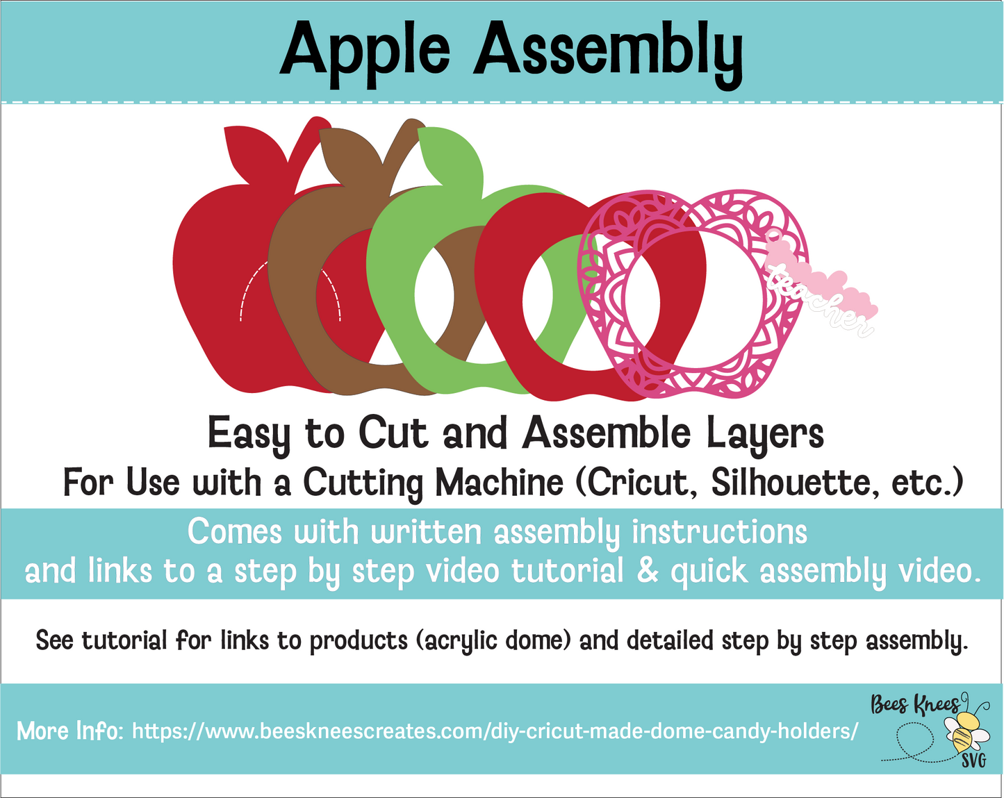 Apple Candy Holder SVG File