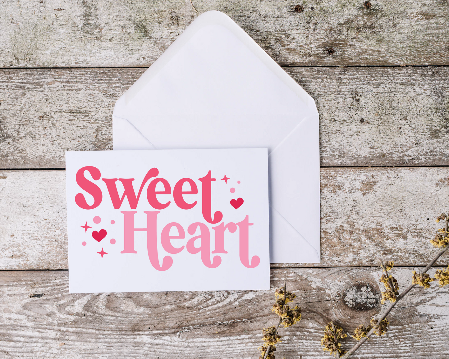 Sweet Heart Retro Modern SVG Cut File Digital Download