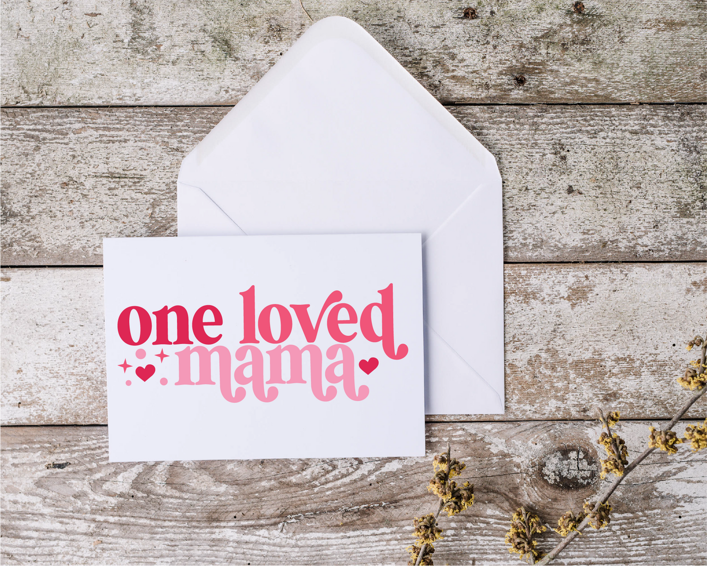 One Loved Mama Retro Modern SVG Cut File Digital Download