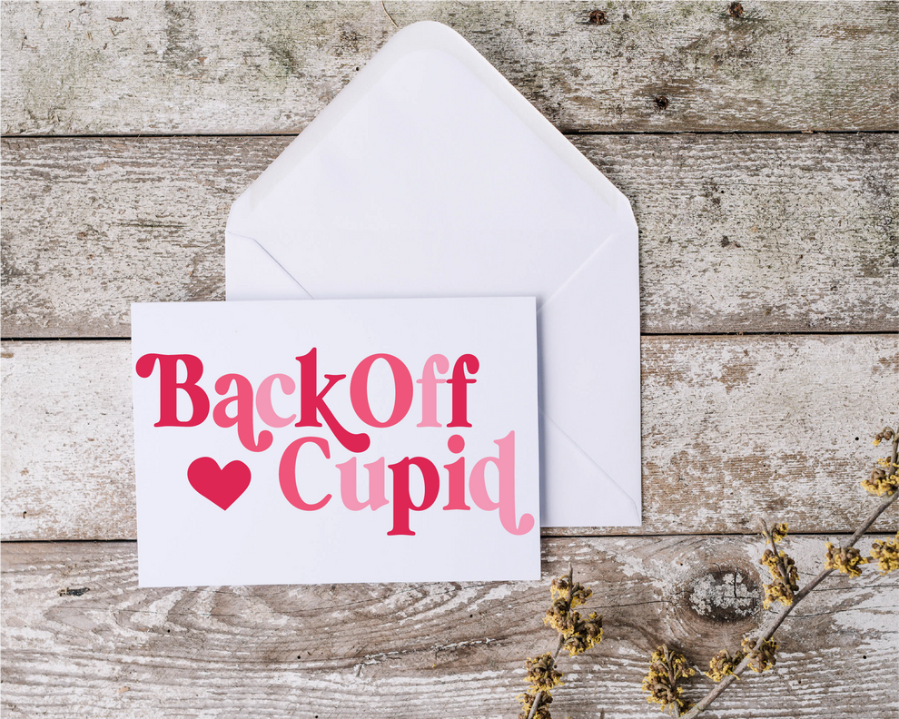 Back Off Cupid Retro Modern SVG Cut File Digital Download – Bees Knees SVG