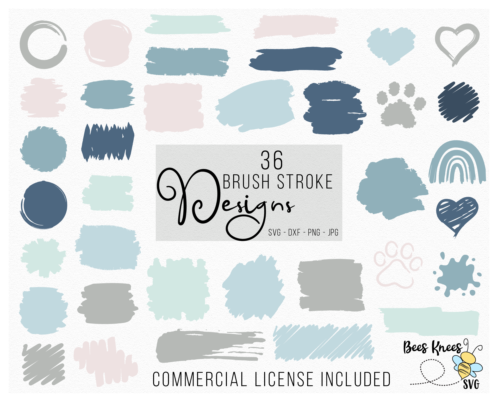 Paint Brush Stroke SVG Vol 2 – Bees Knees