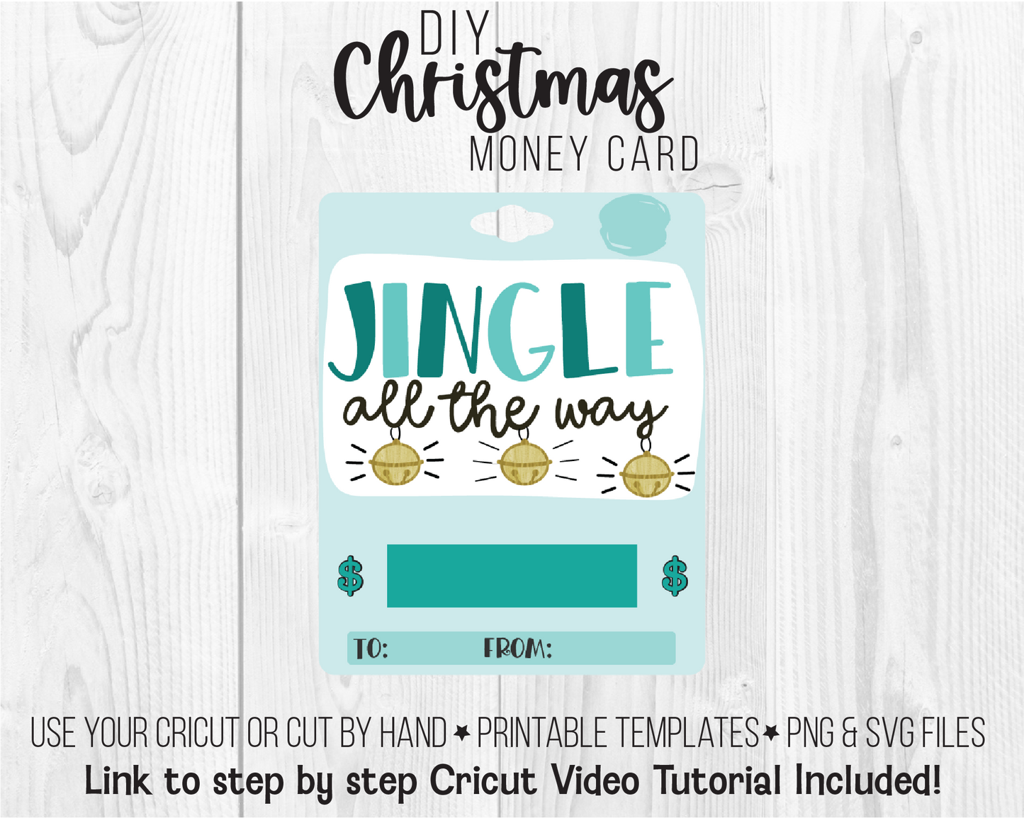 Printable Christmas Lip Balm Money Card Template Bundle