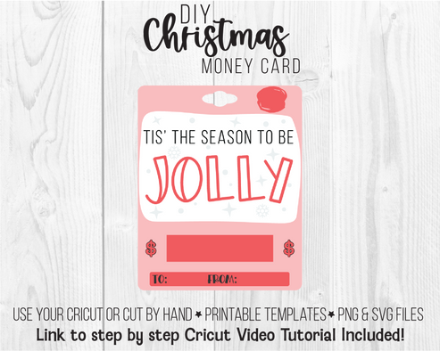 Printable Holiday Lip Balm Money Card Template Bundle – Bees Knees SVG