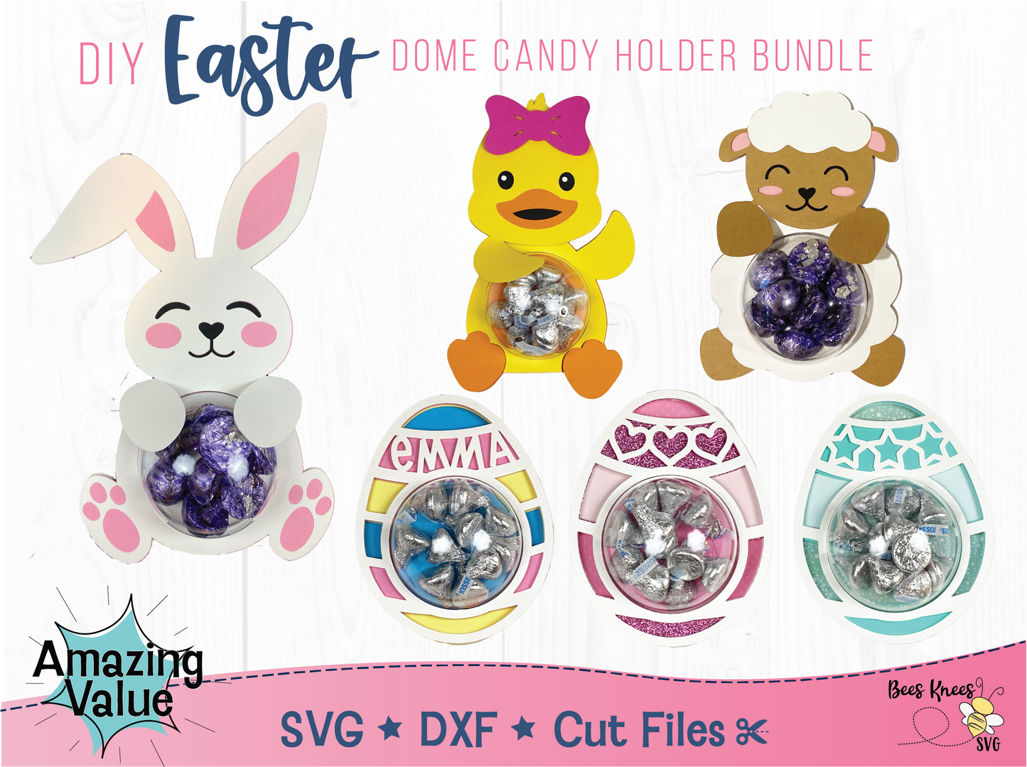 Easter Dome Candy Holder SVG Bundle