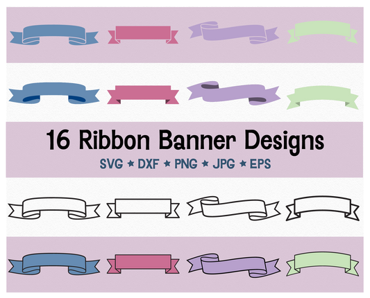 Ribbon Banner SVG Files