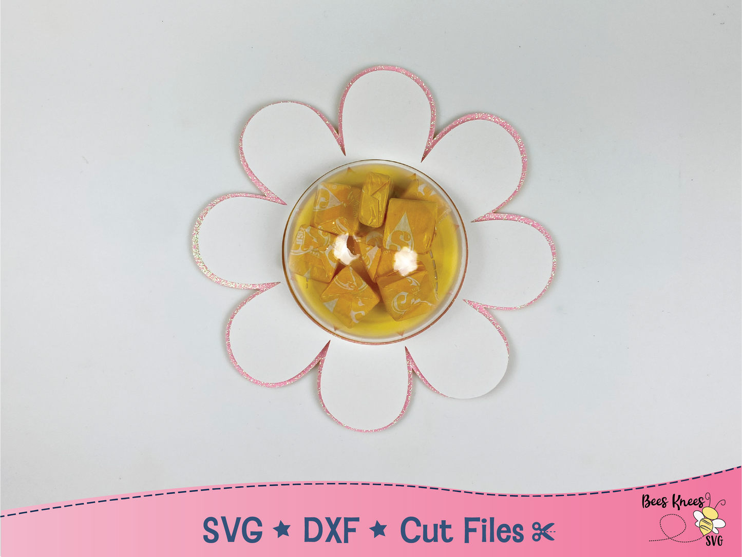 Daisy Candy Holder SVG File