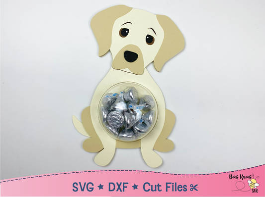 Labrador Retriever Dog Candy Holder SVG File