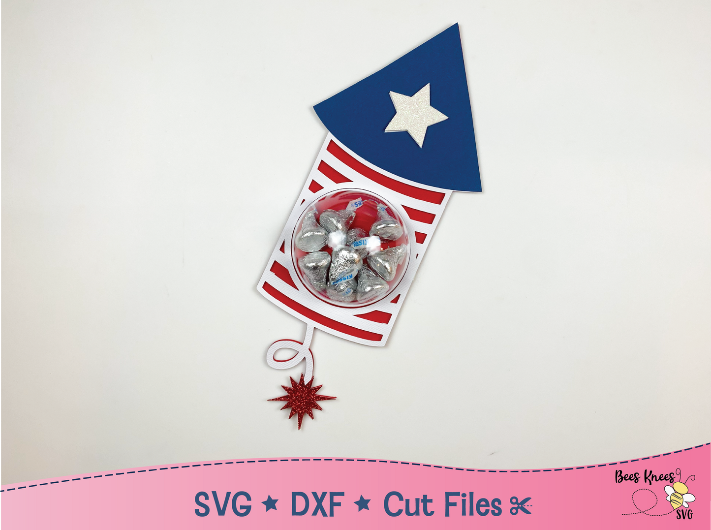 4th of July Dome Candy Holder SVG Bundle