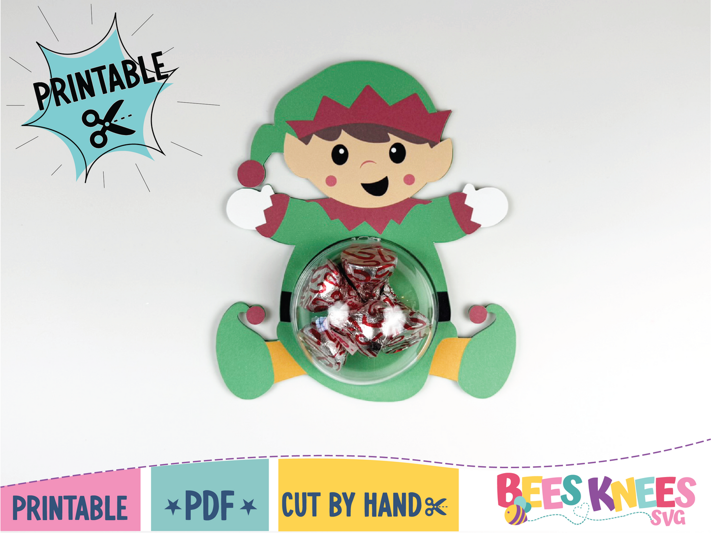 Printable Christmas Bundle Candy Holders PDF