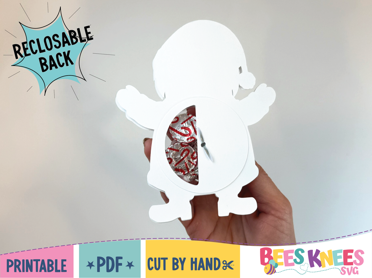 Printable Santa Candy Holder PDF