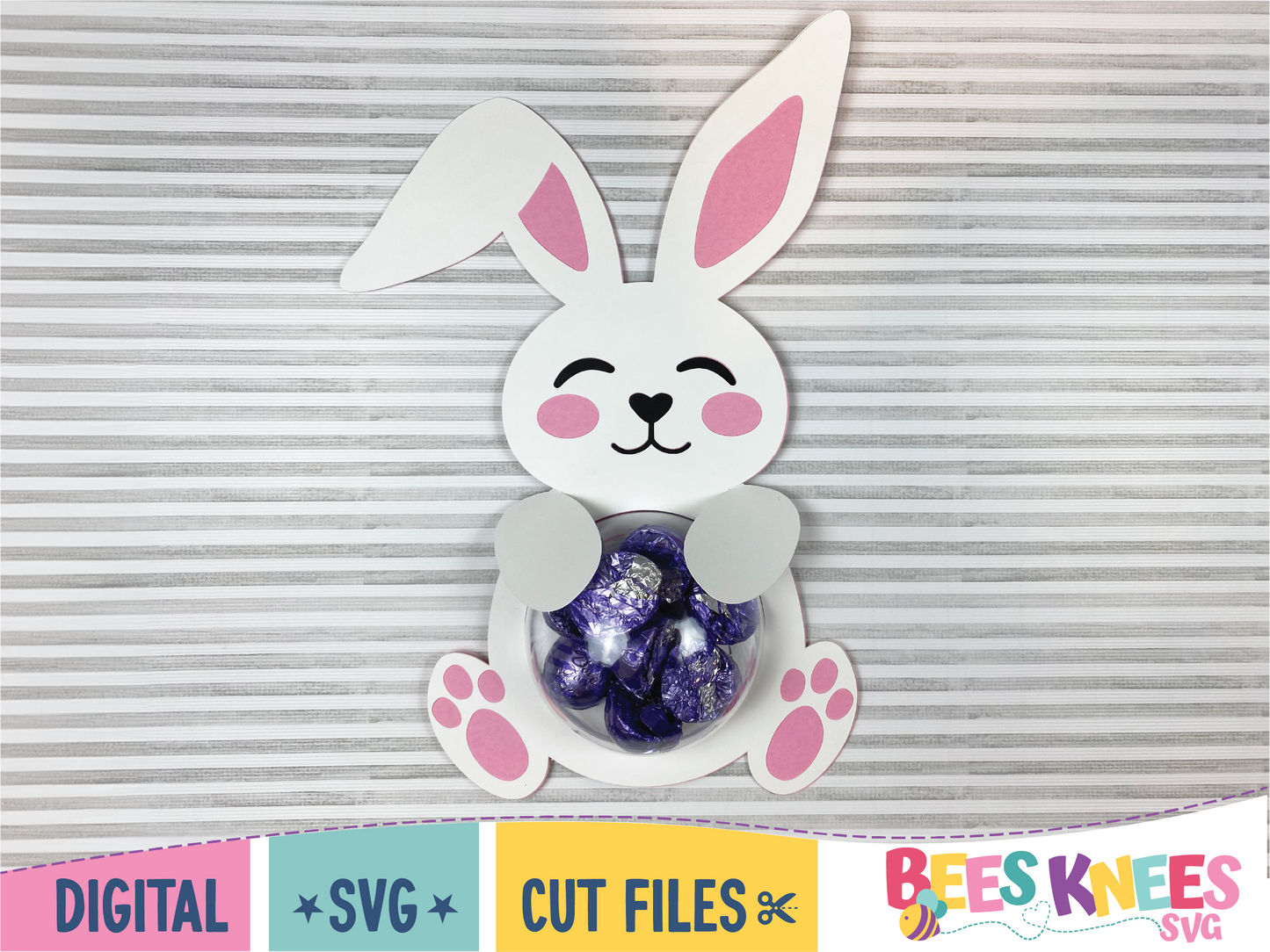 Bunny Candy Dome Holder SVG File