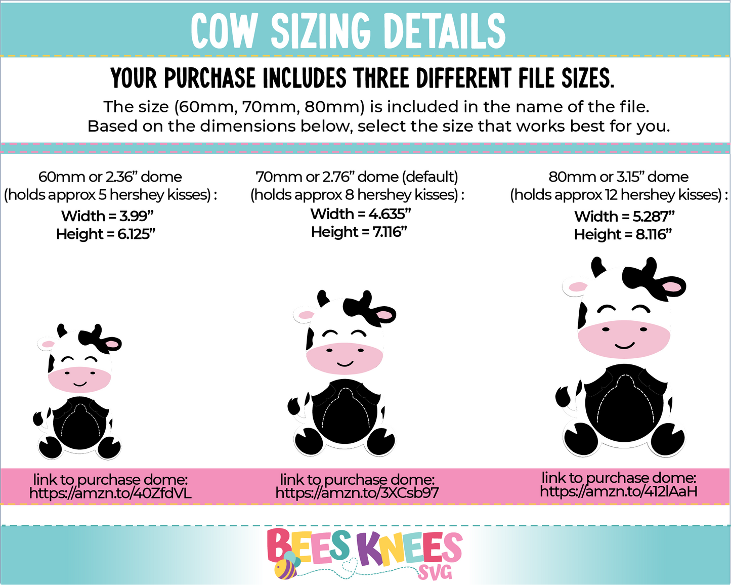 Cow Dome Candy Holder SVG File