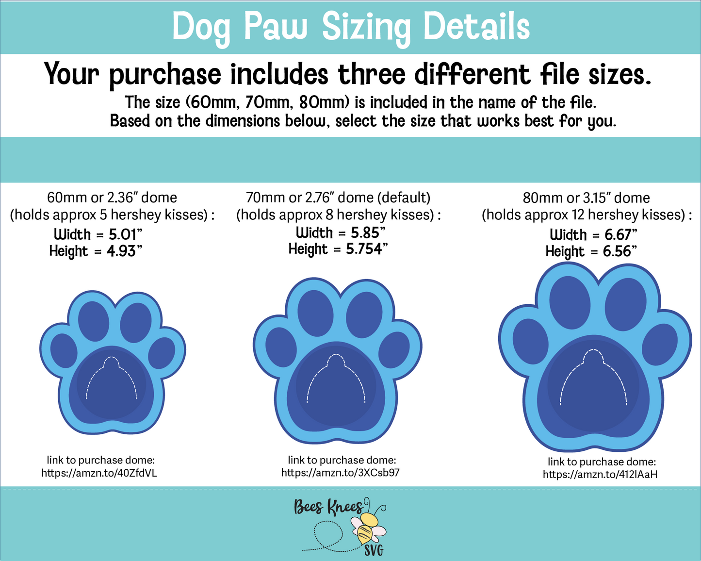 Dog Paw Candy Holder SVG File