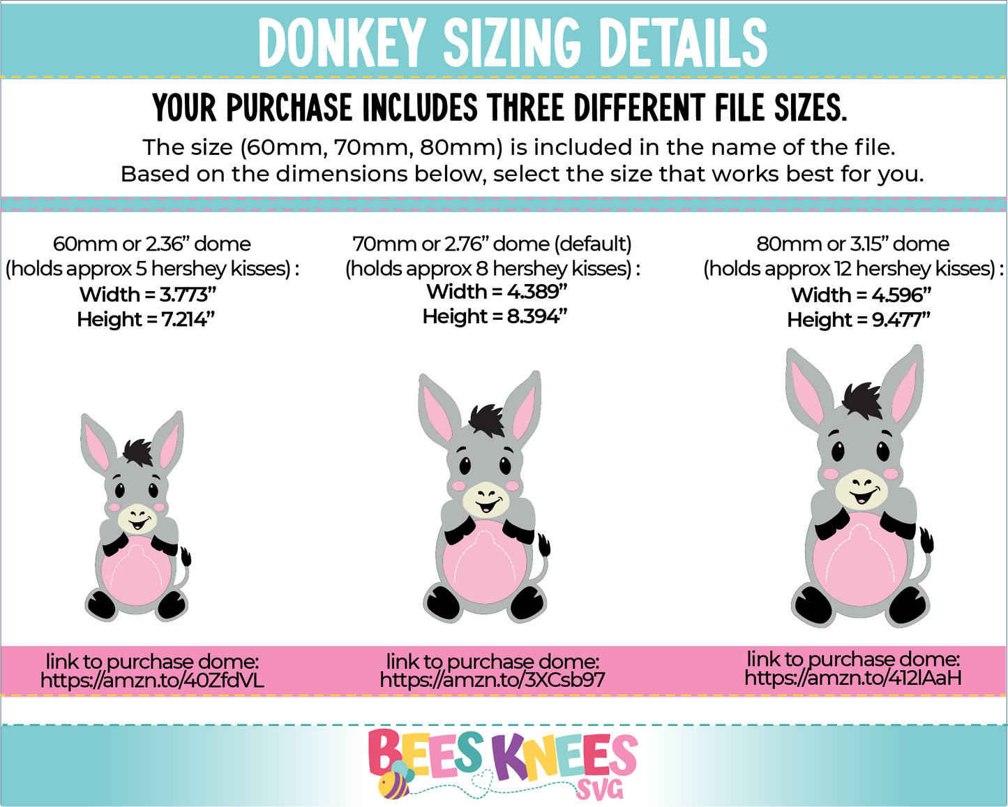 Donkey Dome Candy Holder SVG File