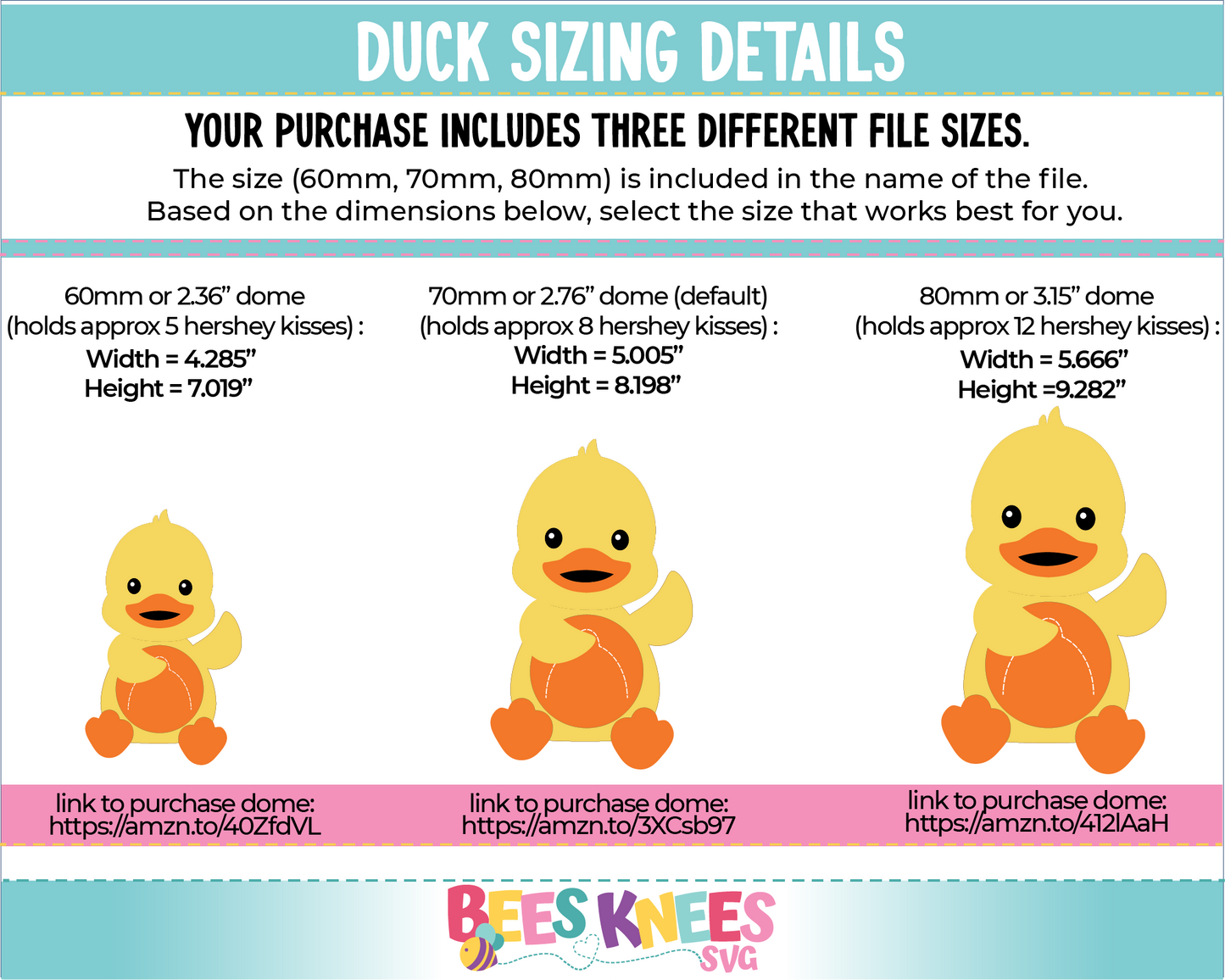 Duck Dome Candy Holder SVG File