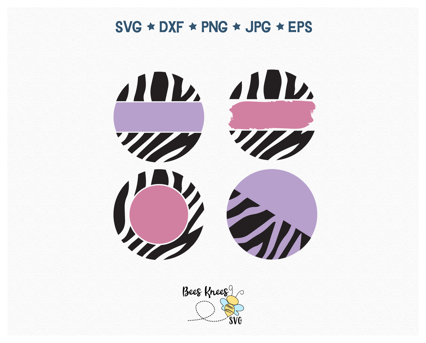 Animal Print Pattern Keychain SVG Cut Files