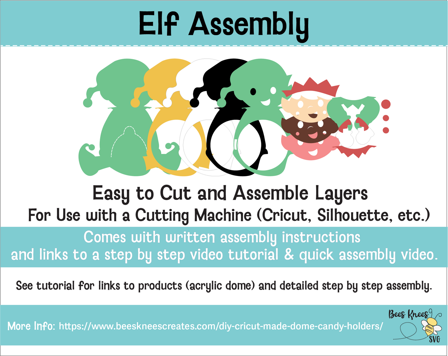 Elf Candy Holder SVG File