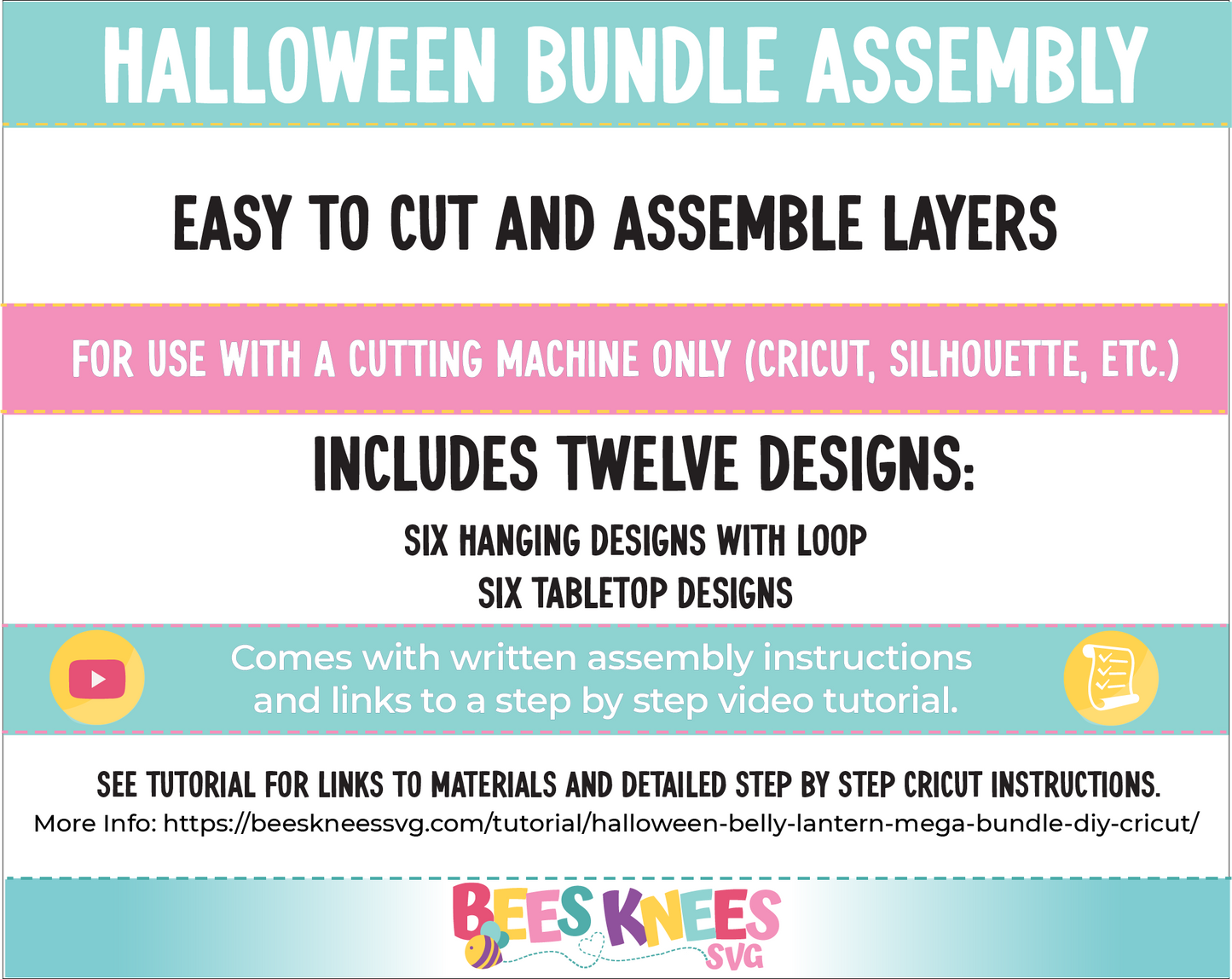 Halloween Bundle Belly Lanterns SVG Digital Files