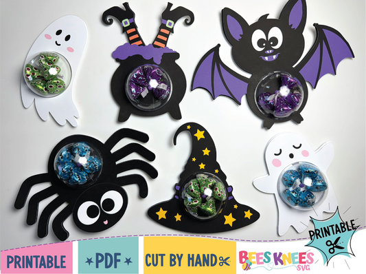 Printable Halloween Bundle Candy Holders PDF