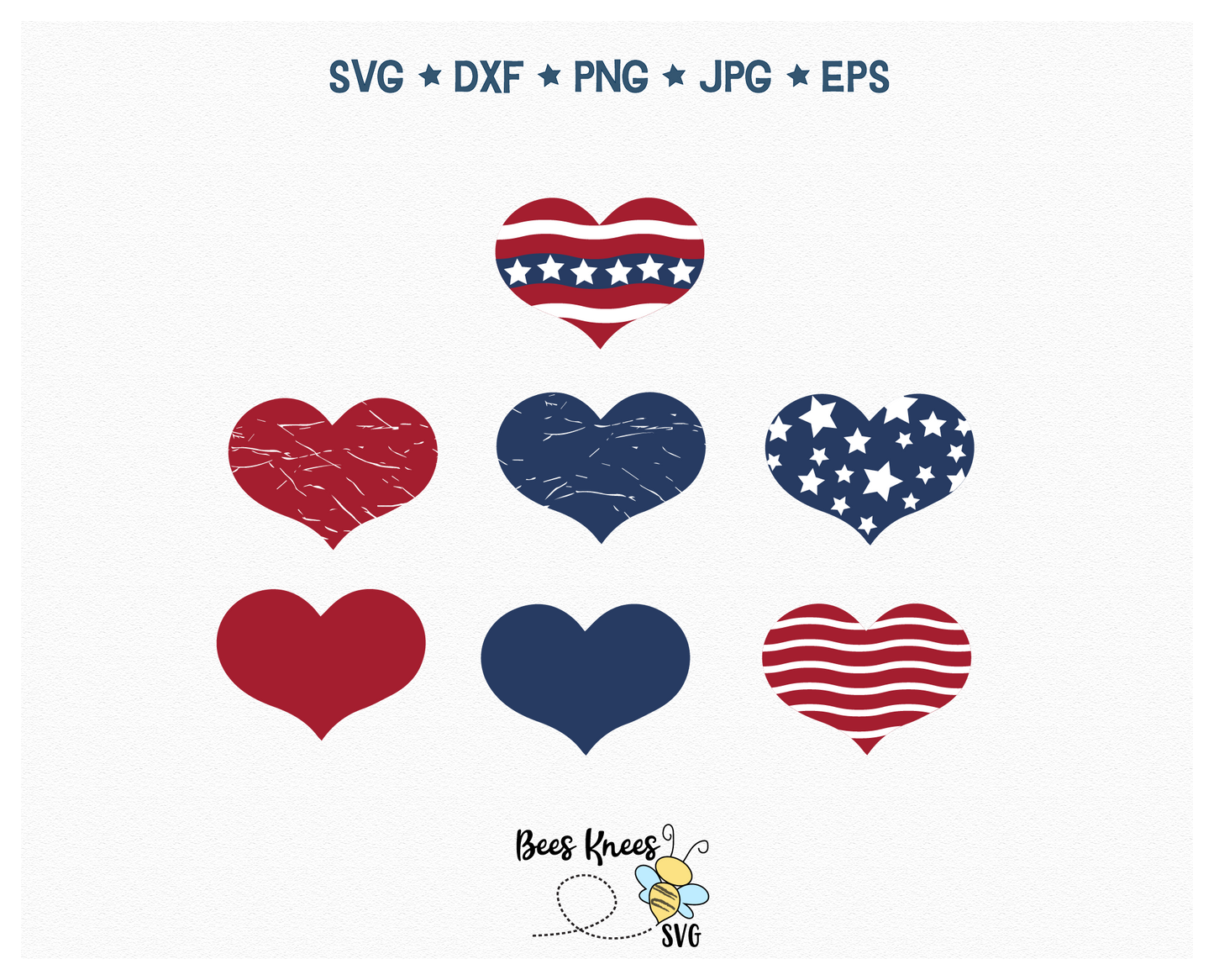 Stars and Stripes Bundle 4th of July SVG Cut File