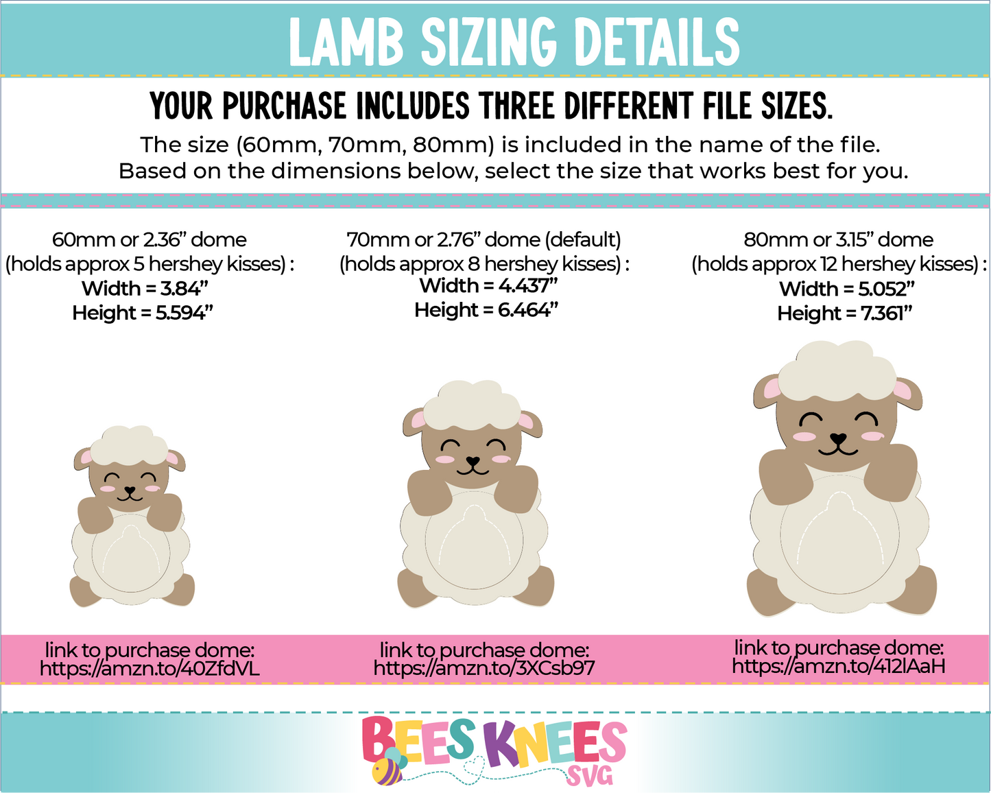 Lamb Dome Candy Holder SVG File