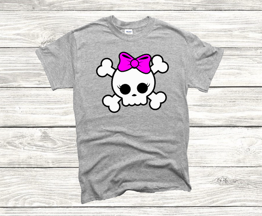 Cute Girl Skull and Crossbones