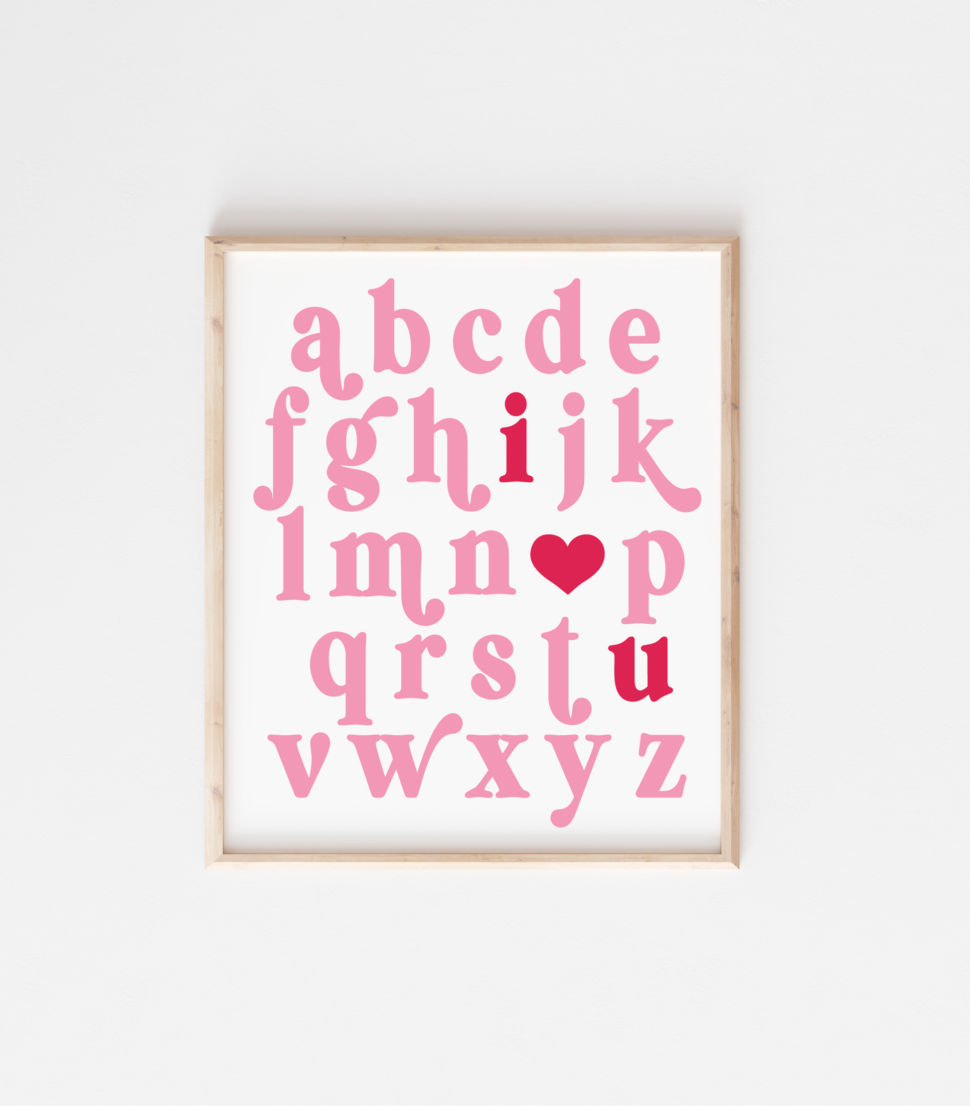 ABC I Love You Alphabet SVG Cut File