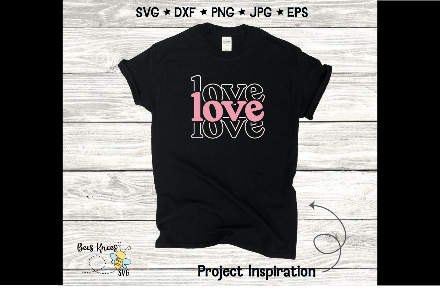 Stacked Love SVG Cut File Digital Download