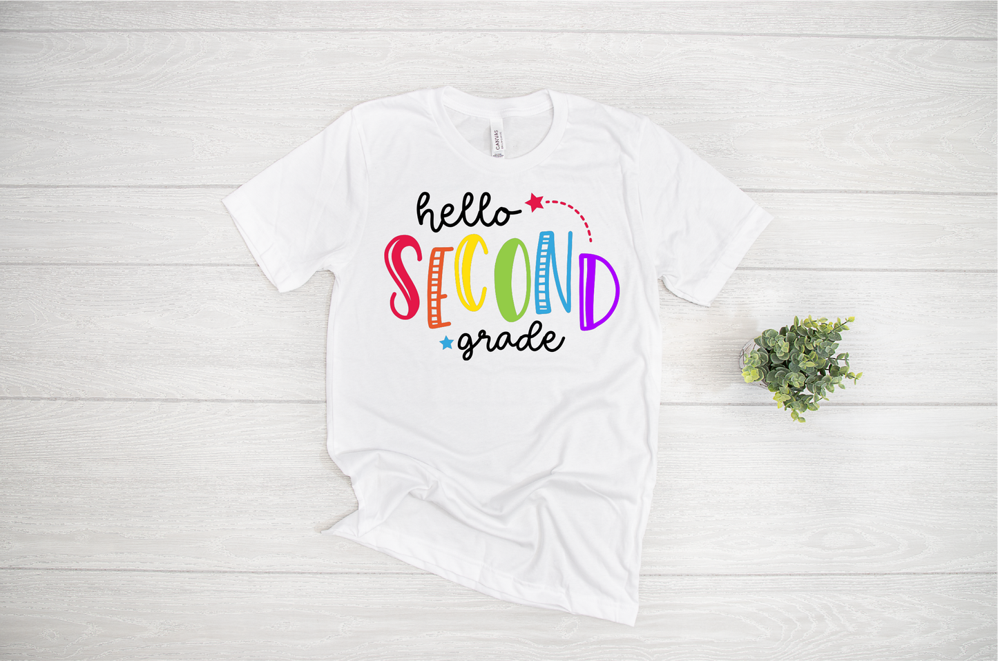 Hello Second Grade SVG Cut File Digital Download