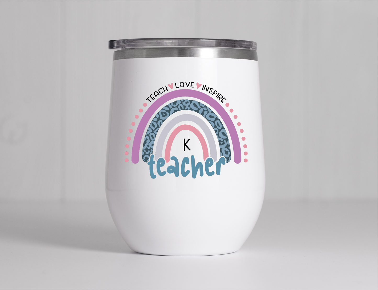 Teach Love Inspire Rainbow Bundle SVG Cut File Digital Download