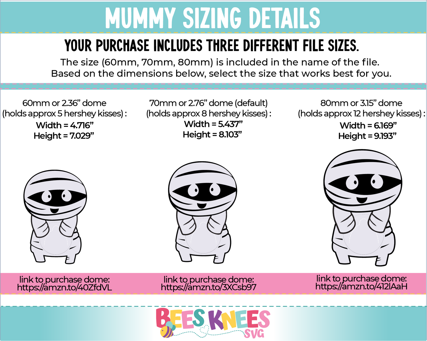 Mummy Candy Holder SVG File