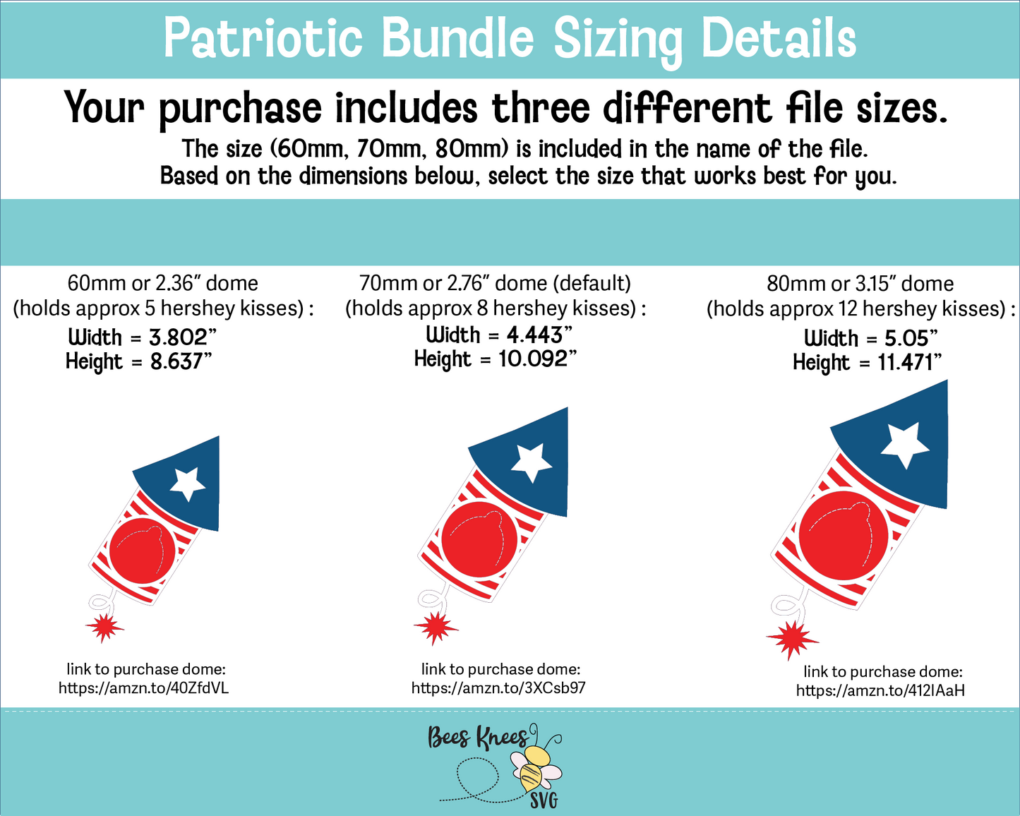 4th of July Dome Candy Holder SVG Bundle