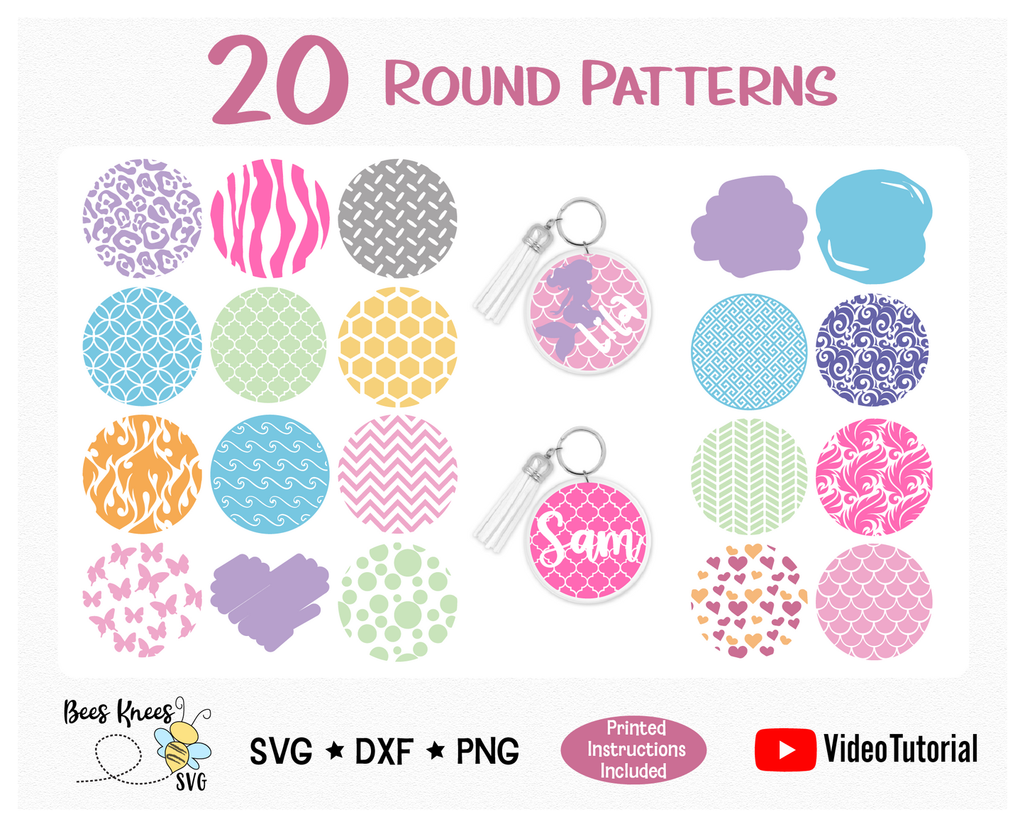 Keychain Mega Bundle SVG Cut Files