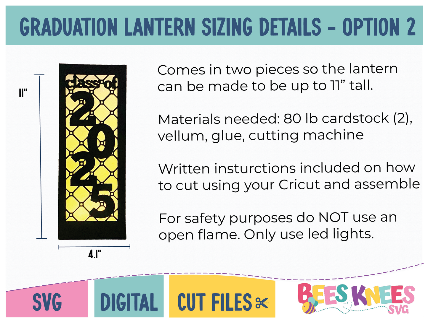 2025 Graduation Lantern SVG Cut File